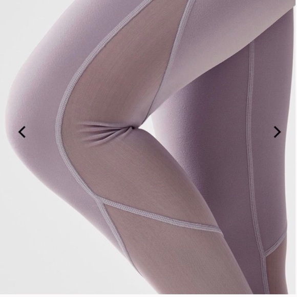 Fabletics Lavender  Mesh Leggings - Picture 2 of 8